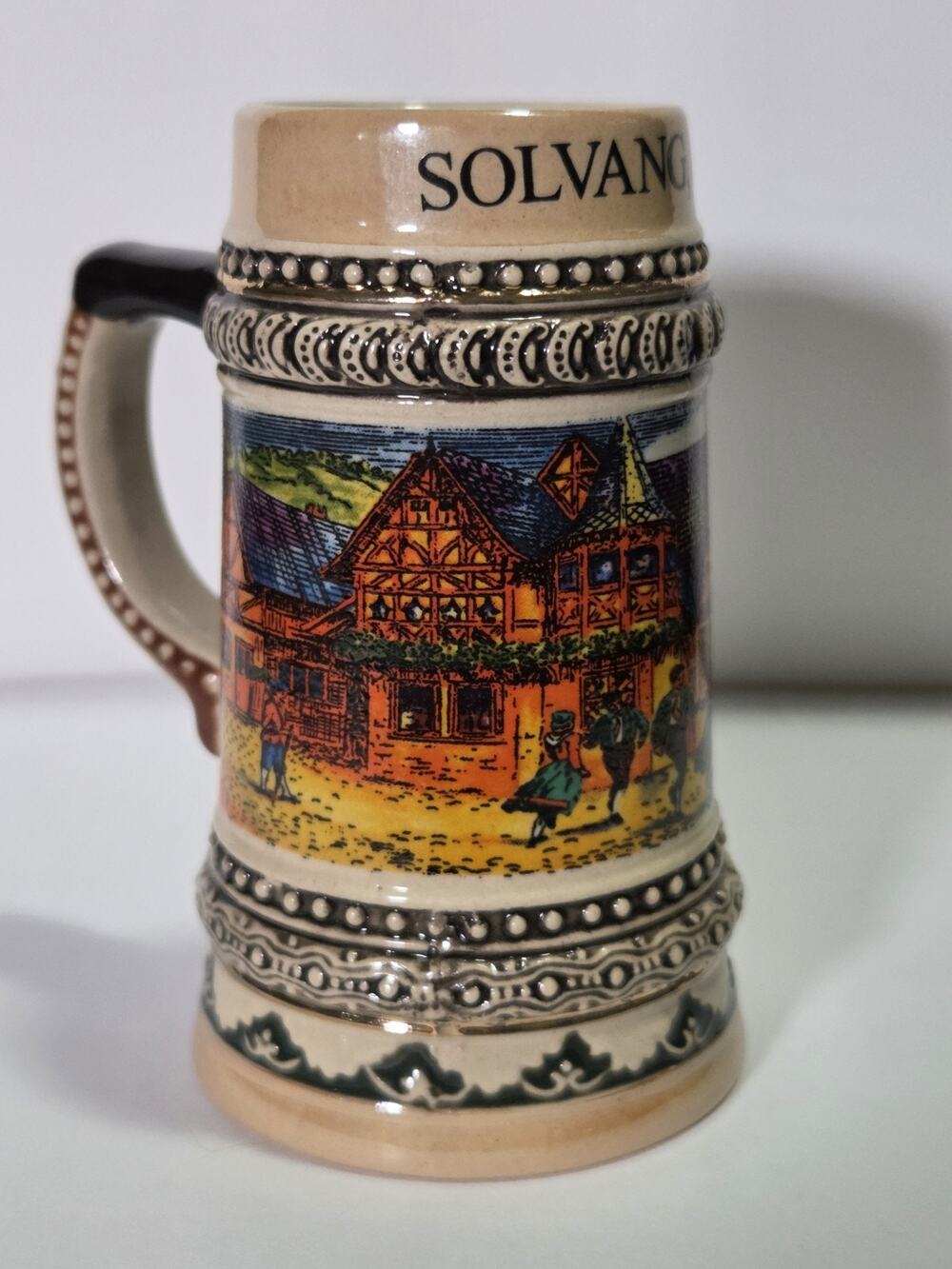 Vintage Solvang, California Miniature Beer Stein / Souvenir Shot Glass